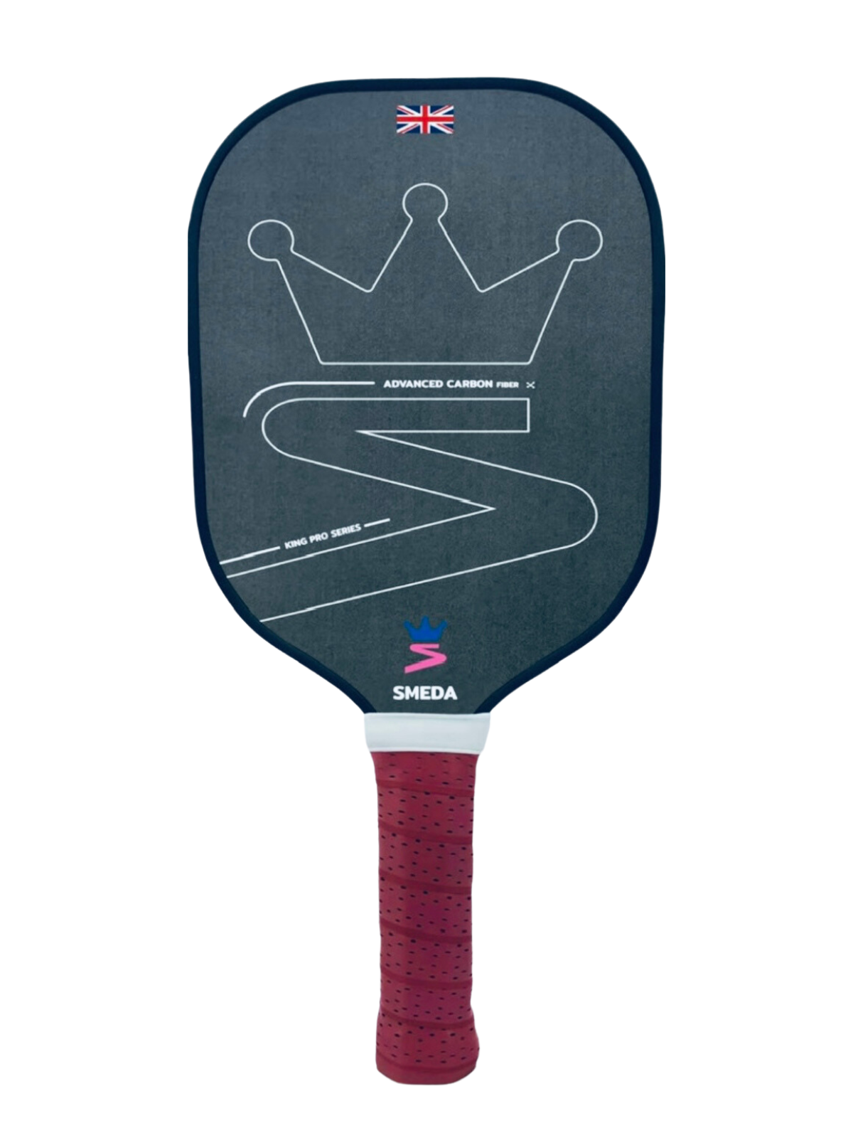 Smeda PB King Pro 2023 Raw Carbon Fiber Pickleball Paddle