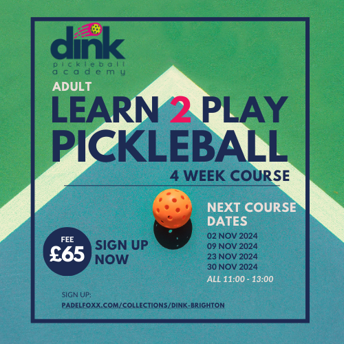 DINK Brighton Learn 2 Play Pickleball - 4 Week Course (starting Saturday 02 November  2024)